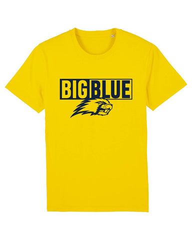 Kids Fan T-Shirt Beaver Football "Big Blue" - Yellow