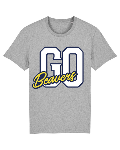 Kids Fan T-Shirt Beaver Football "GO" - Grey