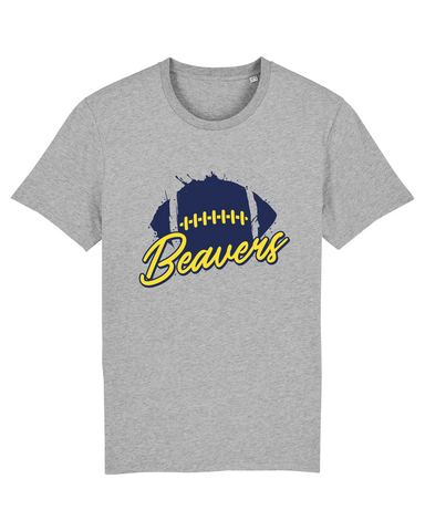 Kids Fan T-Shirt Beaver Football "Splash" - Grey
