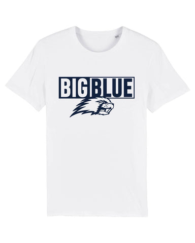 Kids Fan T-Shirt Beaver Football "Big Blue" - White