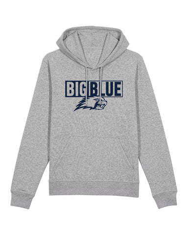 Kids Fan Hoodie Beaver Football "Big Blue" - Grey