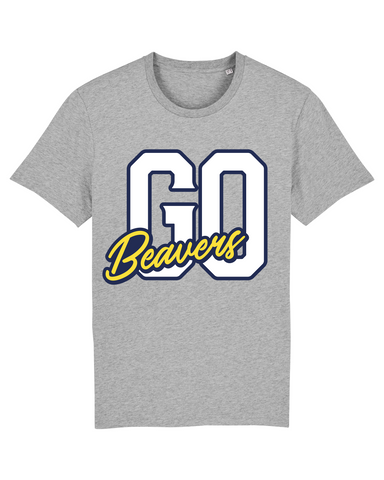 Unisex Fan T-Shirt Beaver Football "GO" - Grey