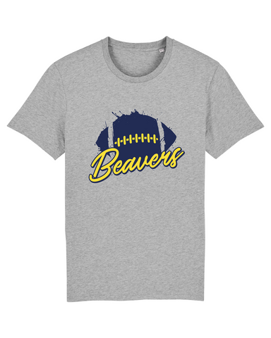 Unisex Fan T-Shirt Beaver Football "Splash" - Grey